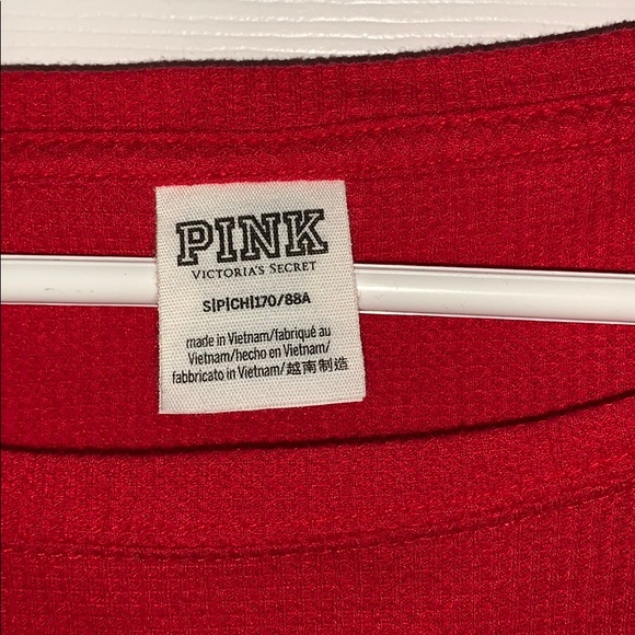 PINK waffle knit top - Picture 3 of 5